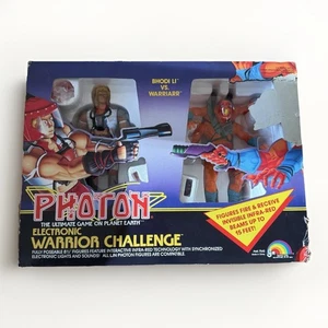 1986 Vintage LJN PHOTON Electronic Warrior Challenge BHODI LI Vs WARRIARR Neu im Karton - Bild 1 von 11