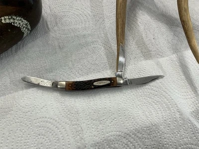 KA-BAR Kabar 3 刀片折叠口袋刀 1081 K9 复古 20 世纪 80 年代美国制造 漂亮 — 第 1/4 张图片