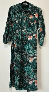 Ginger And Smart Shirt Dress Size AU 10 US 6 100% Silk Belted Like New - Picture 1 of 7