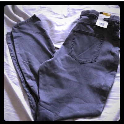 全新! Soft Minimalism Lee 灰色棉混纺打底裤 L 码白金灰色 — 第 1/4 张图片