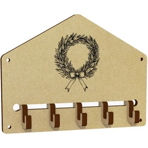 'Pine Wreath' Wall Mounted Key Hooks / Holder (WH00084080) - Picture 1 of 2