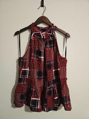 Camisa feminina Tommy Hilfiger Highland Highline sem mangas tamanho P - Imagem 1 de 4