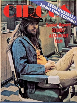 CIRCUS Magazine February 1971 Leon Russell, George Harrison, Doors, Jethro Tull  - Image 1 of 4