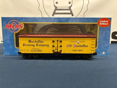 Coche frigorífico de madera Atlas O Manhattan Brewing Co. (Chicago, IL) #9900 40’ 3001509-1 Foto 1 de 3