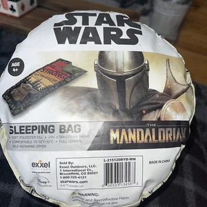 Star Wars The Mandalorian Baby Yoda Grogu Sleeping Bag Disney 28”x 56” - Picture 1 of 4