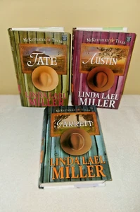 3 Hardcover Books by Linda Lael Miller: Garrett, Austin, & Tate CLEAN FREE SHIP - Picture 1 of 5