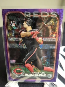 Christian Encarnacion-Strand 2024 Topps Series 1 🔥 RC Purple Foil #/799 🔥 Reds - Picture 1 of 2