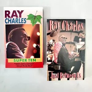Ray Charles - Lot of 2 Cassettes - Super Ten - Just Between Us - Picture 1 of 3