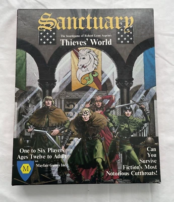Sanctuary Thieves' World board game from 1982 by Mayfair Games Inc. Fantasy - Image 1 of 4