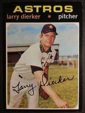 1971 TOPPS BASEBALL #540 LARRY DIERKER SEMI-HIGH NEARMINT