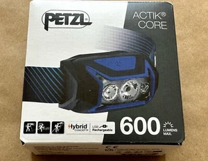 NUEVO FARO PETZL ACTIK CORE 600 COLOR AZUL ENVÍO RÁPIDO GRATUITO - Imagen 1 de 4