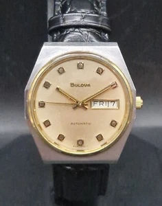 BULOVA ACCUTRON Quarzuhr Swiss Herren 1413.11 Tag/Datum 35mm WR um 1970 - Bild 1 von 22