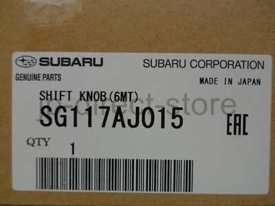 Genuine Subaru IMPREZA WRX STi GV/ GR Leather 6MT Shift Knob SG117AJ015 OEM - Image 1 of 4
