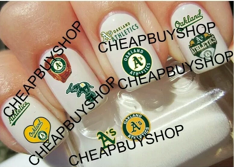 2025 MLB OAKLAND ATHLETICS BASEBALL TEAM》10 DIFFERENT DESIGNS》Nail Art Decals