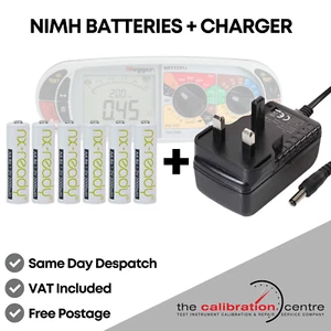 Cargador de batería y juego de baterías de NiMh para MEGGER MFT1730 MFT1731 MFT1741 MFT1741+ - Imagen 1 de 9