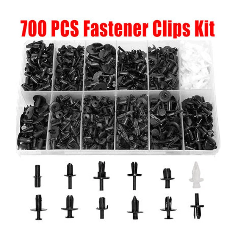 700×Car Push Pins Fastener Rivet Trim Clips Bumper Fender Panel Body Assortment - Image 1 of 4