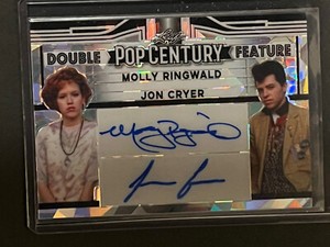 2023 Leaf Pop Century Molly Ringwald Jon Cryer -SSP Dual Autograph True 1/1 Auto