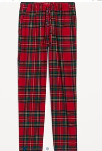 Old Navy Double-Brushed Flannel Pajama Pants for Men Red Tartan XXXXL New - Picture 1 of 8
