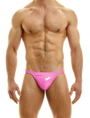 MODUS VIVENDI Viral Vinyl Thongs With Roomy Pouch Shiny Neon Pink 08016 B77A - Image 1 of 4
