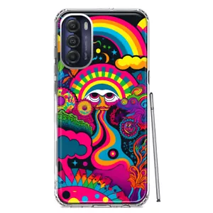 For Motorola Moto G Stylus 4G 2022 Shockproof Case Psychedelic Hippie Walk - Picture 1 of 6