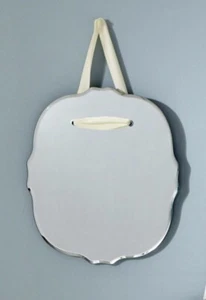 lot of 2 Pottery Barn PB teen CLOVER SHAPED MIRRORS ribbon hangers NEW IN BOX - Picture 1 of 9