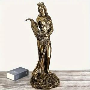 Ornamento Dea della Fortuna - Statua in resina - Statuina 8X3" - Foto 1 di 5