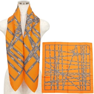 Hermes "BOLDUC AU CARRE" Carre 90 Silk 100% Scarf Vintage Rare Cleaned - Picture 1 of 15