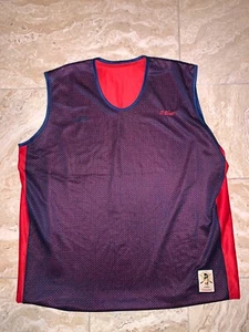Vintage Netz blau und rot G Einheit schweres Tank Top - Bild 1 von 3