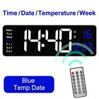 Digital Large Big Jumbo Led Wall Desk Clock Display With Calendar Temperature