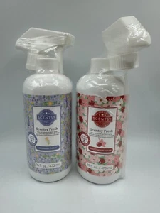Scentsy Fresh Fabric Spray Cotton Cherry & Sakura Scented 16oz Lot of 2 - Picture 1 of 4