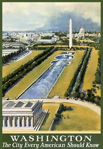 Wall Decor Poster.Home Room art.Washington.City Americans should know.11678 - Picture 1 of 1
