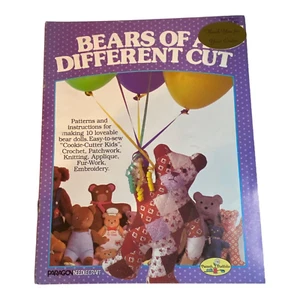 Bears of a Different Cut 10 Bear Doll Patterns Paragon Needlecraft 1984 24 Pages - Picture 1 of 1