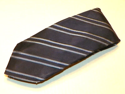 THE SAVILE ROW [RAYAS/AZUL] Corbata Hombre 100% Seda Hecha en China Foto 1 de 3