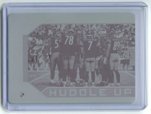 2019 Partiturschild Alejandro Villanueva/Ben Roethlisberger/Pittsburgh Steeler 1/1 - Bild 1 von 2