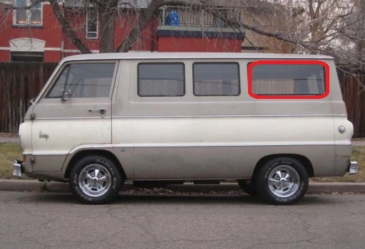 Sello de ventana fija grande 1964-1970 para camioneta Dodge A100 A108 NUEVO Foto 1 de 2