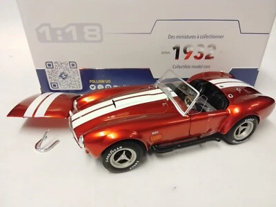 Solido AC Cobra 427 MKII red metallic 1965 1/18 S1804909 - Immagine 1 di 3
