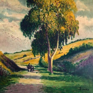 Maximilien Luce — paysage animé — lithographie sur Arches signée dans la planche - Foto 1 di 3