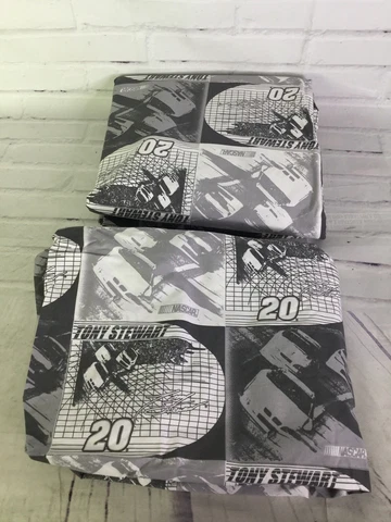 Nascar Tony Stewart 20 Racing Twin Sheet Set Licensed Flat and Fitted Sheet Only Cover