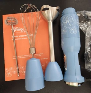 Licuadora de mano/inmersión Carla Hall Sweet Heritage con accesorios azul K77755 - Imagen 1 de 3