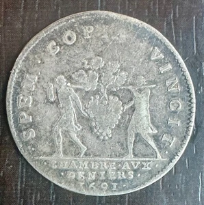 Gettone Luigi XIV 1643-1715 - Camera Ai Denari 1691 - Picture 1 of 2