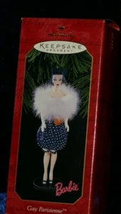 Mattel Hallmark Barbie Gay Parisienne Keepsake Ornament 1998 - Bild 1 von 2