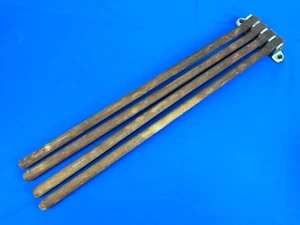 Antiguo estante de secado oscilante de 4 brazos 20" L ¡Funciona maravillosamente! Pátina, montaje de hierro fundido - Imagen 1 de 16