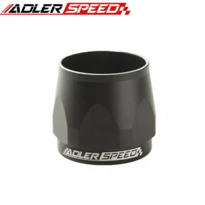 ADLERSPEED 14AN -14AN AN14 HEX Finishers Fuel Hose Clamp Aluminum Alloy Black - Picture 1 of 8