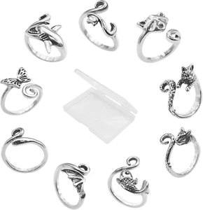 Crochet Rings for Finger Crocheting Adjustable Crochet Tension Ring for Finger C - Picture 1 of 6