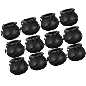 12 Pcs Halloween Candy Cauldrons Plastic Party Favor Jar Child Bowl Container - Picture 1 of 12