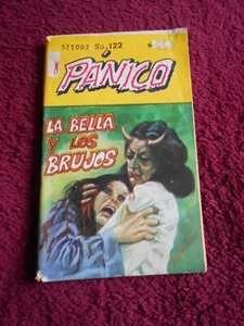 PANICO cómic HORROR aterrador BELLEZA Y LA BRUJA brujas DEMONIO con cuernos RARO AÑOS 70 - Imagen 1 de 4