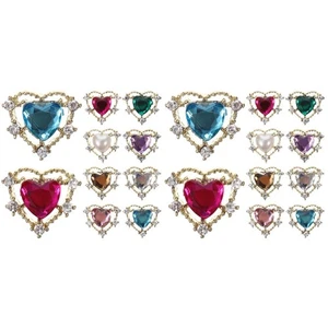 20 PCs Herznagelschütze Strasssteine ​​Maniküre Schmuckzubehör Nageldekorationen - Bild 1 von 12