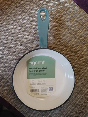 Figmint 6 Inch Enameled Cast Iron Skillet  NWT Teel  - Image 1 of 4