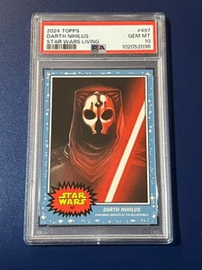 Darth Revan 2024 Topps Star Wars Living Set #498 - PSA 10 GEM MINT 2065 - Picture 1 of 2