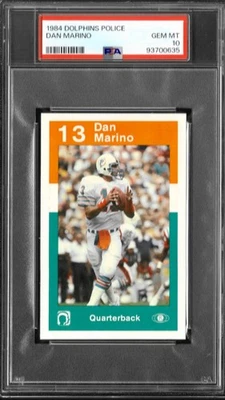 Dolphins Police Dan Marino 1984 radiocontrol graduado PSA 10 GEMA COMO NUEVO Foto 1 de 2
